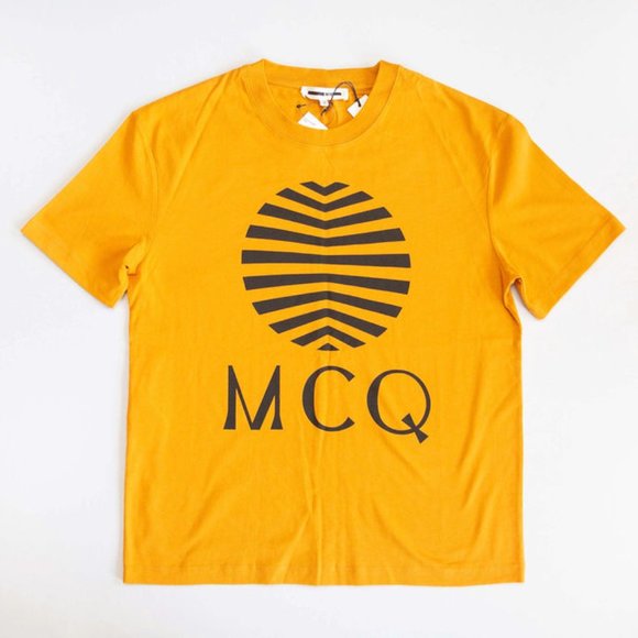 Alexander McQueen Other - ALEXANDER MCQUEEN MCQ Yellow Gold Shere Logo Art T-Shirt